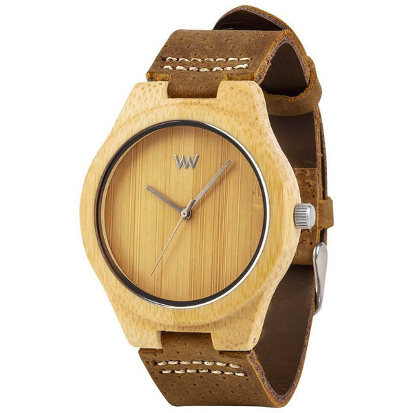 WeWood Dellium Bamboo Wood Watch | Bamboo/Leather-WDELUMB