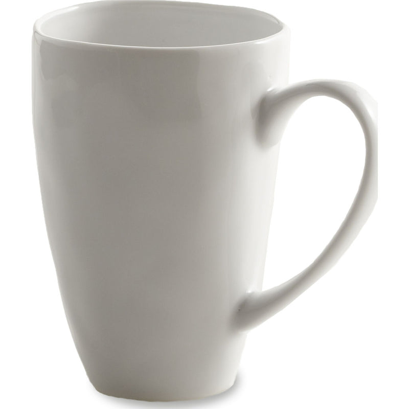 Zestt Sculptured Dishware Mug Set of 4 | White