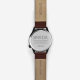 Breda Watches Slate Watch | Gunmetal/Brown 7017b