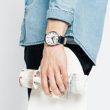 Breda Watches Slate Watch | Silver/Navy 7017c