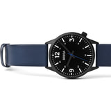 Breda Watches Slate Watch | Black/Navy 7017e