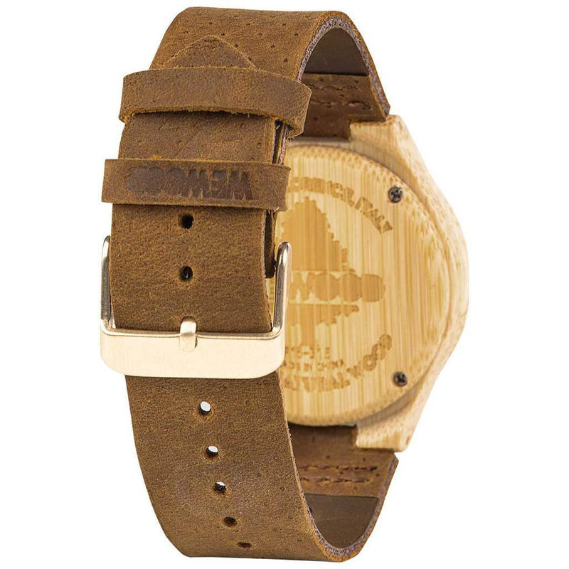 WeWood Dellia Bamboo Wood Watch | Bamboo/Leather-WDELBB