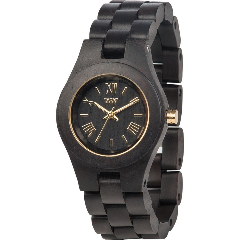 WeWood Criss African Blackwood Wood Watch | Black/Gold WCRBG