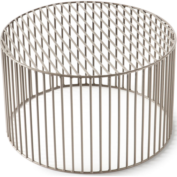 Atipico Tamburo Large Rounded Coffee Table | Beige Gray 7027