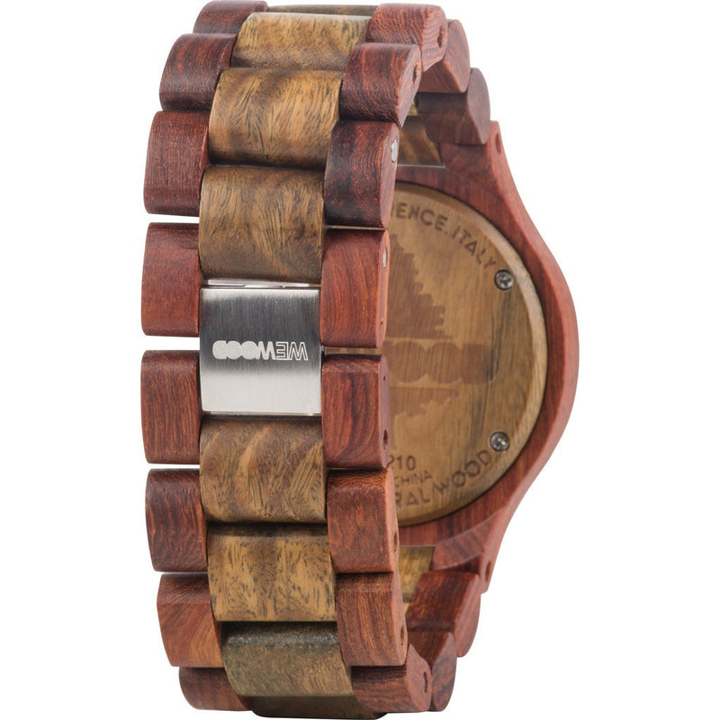 WeWood Date Cherry/Verawood Watch | Cherry/Army Wdchay