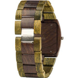 WeWood Jupiter Rosewood/Guaiaco Wood Watch | Chocolate/Army