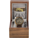 WeWood Leo Leather US Army Wood Watch | Brown WLLAUS