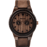 WeWood Leo Indian Rosewood Watch | Chocolate/Leather