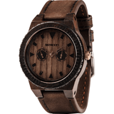 WeWood Leo Indian Rosewood Watch | Chocolate/Leather