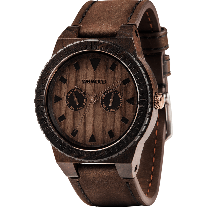 WeWood Leo Indian Rosewood Watch | Chocolate/Leather