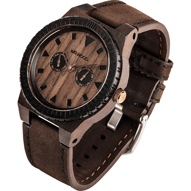 WeWood Leo Indian Rosewood Watch | Chocolate/Leather