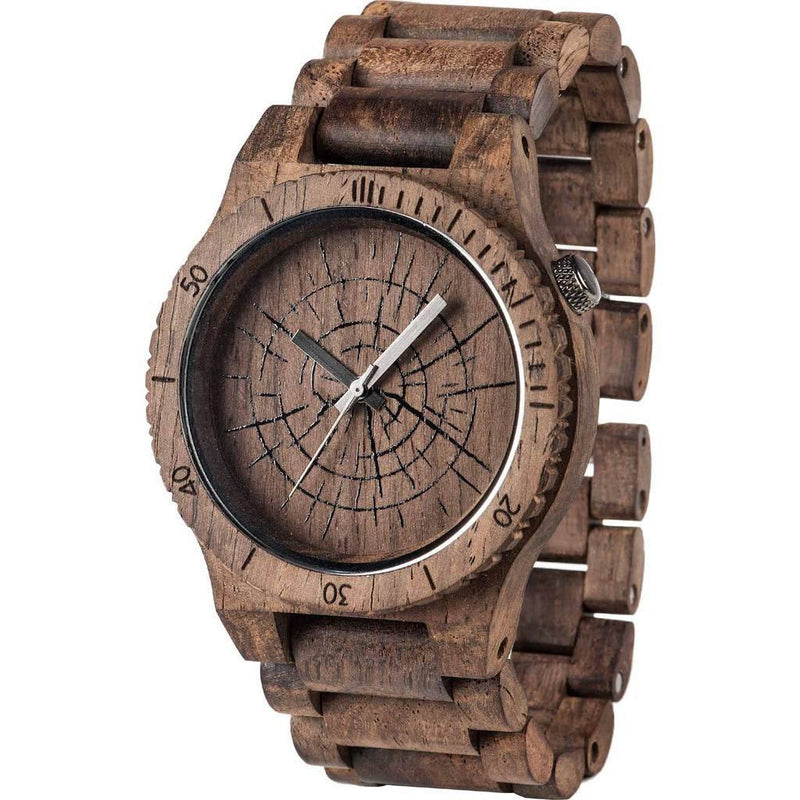 WeWood Allium Mica Rosewood Rough Wood Watch | Chocolate