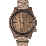 WeWood Torpedo Indian Rosewood Watch | Chocolate/Linen Wtchln
