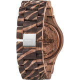 WeWood Date Nature Zebra Nut Wood Watch | Walnut Wdnznu