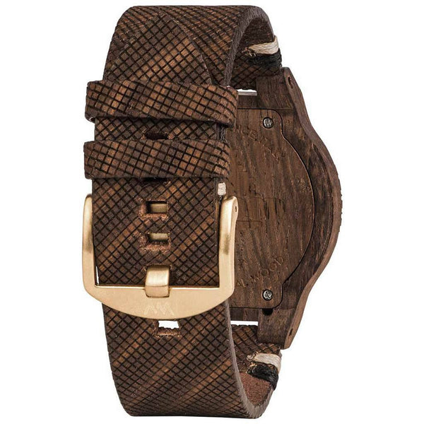 WeWood Alpha Swiss Rough Indian Rosewood Watch | Chocolate-WASWCR
