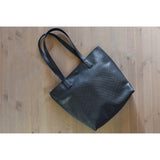 Kiko Leather Street Leather Tote | Black-705-1