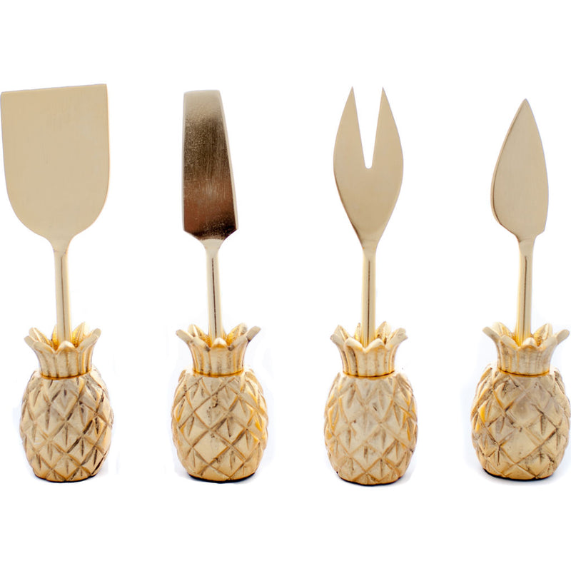 Zestt Luau Pineapple Cheese Knife Set | Set of 4