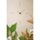 Nomon Merlin 4 N Wall Clock | Chromed Brass/Walnut