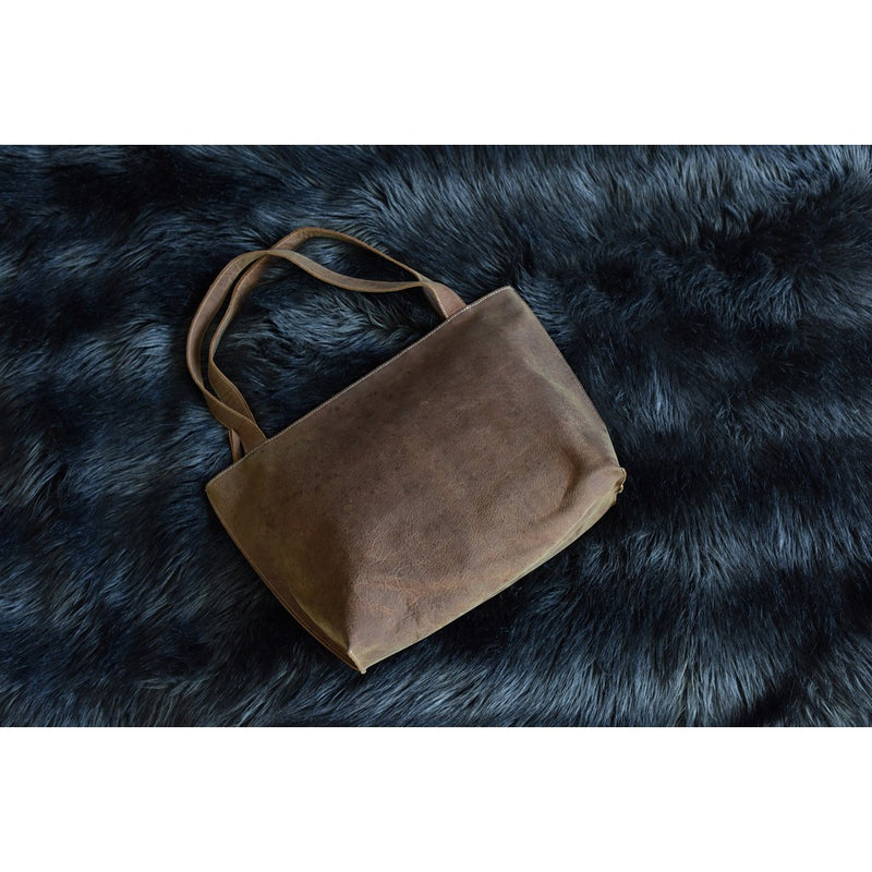 Kiko Leather On The Go Leather Tote | Brown-713-2