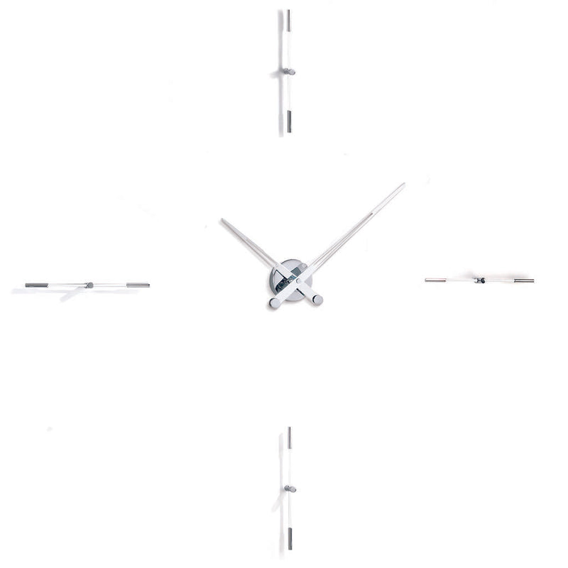 Nomon Merlin 4 I Wall Clock | Chromed Brass/Steel