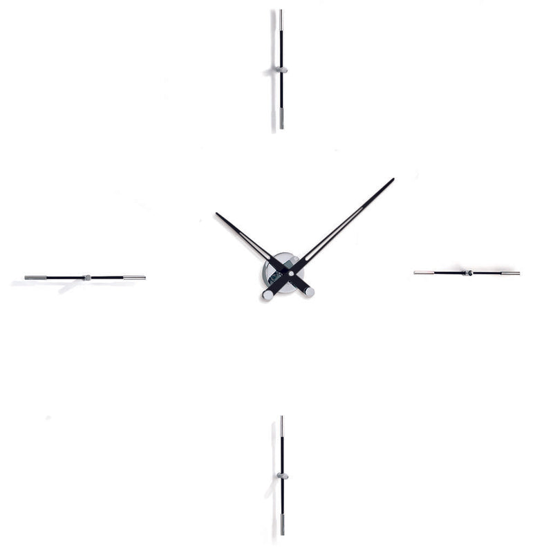 Nomon Merlin 4 I Wall Clock | Chromed Brass/Steel