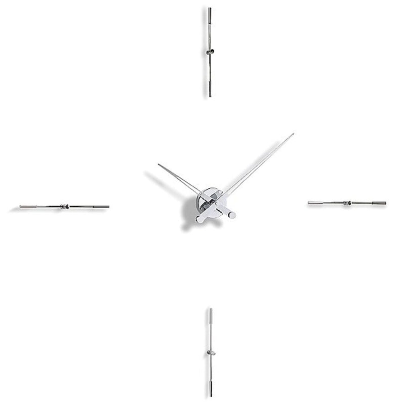 Nomon Merlin 4 I Wall Clock | Chromed Brass/Steel