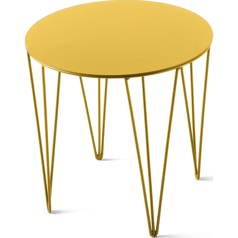 Atipico Chele 35 Rounded Coffee Table | Traffic Yellow 7211