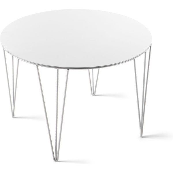 Atipico Chele 50 Rounded Coffee Table | Signal White 7229
