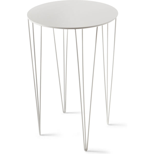 Atipico Chele 40 Tall Rounded Coffee Table | Signal White 7250