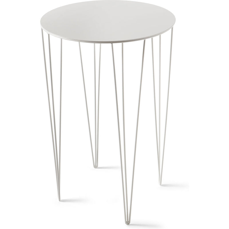 Atipico Chele 40 Tall Rounded Coffee Table | Signal White 7250