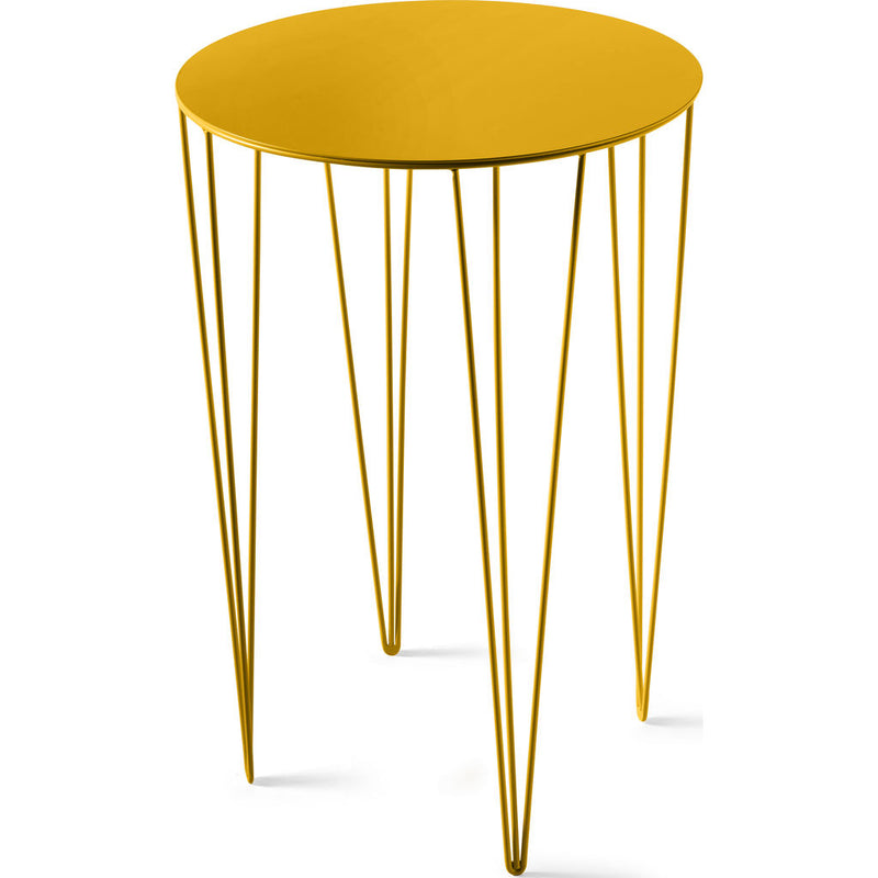 Atipico Chele 40 Tall Rounded Coffee Table | Traffic Yellow 7251