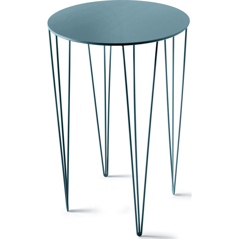 Atipico Chele 40 Tall Rounded Coffee Table | Turquoise Blue 7252