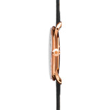 Junghans Meister Handaufzug Gold Watch | Black Strap 027/5002.00