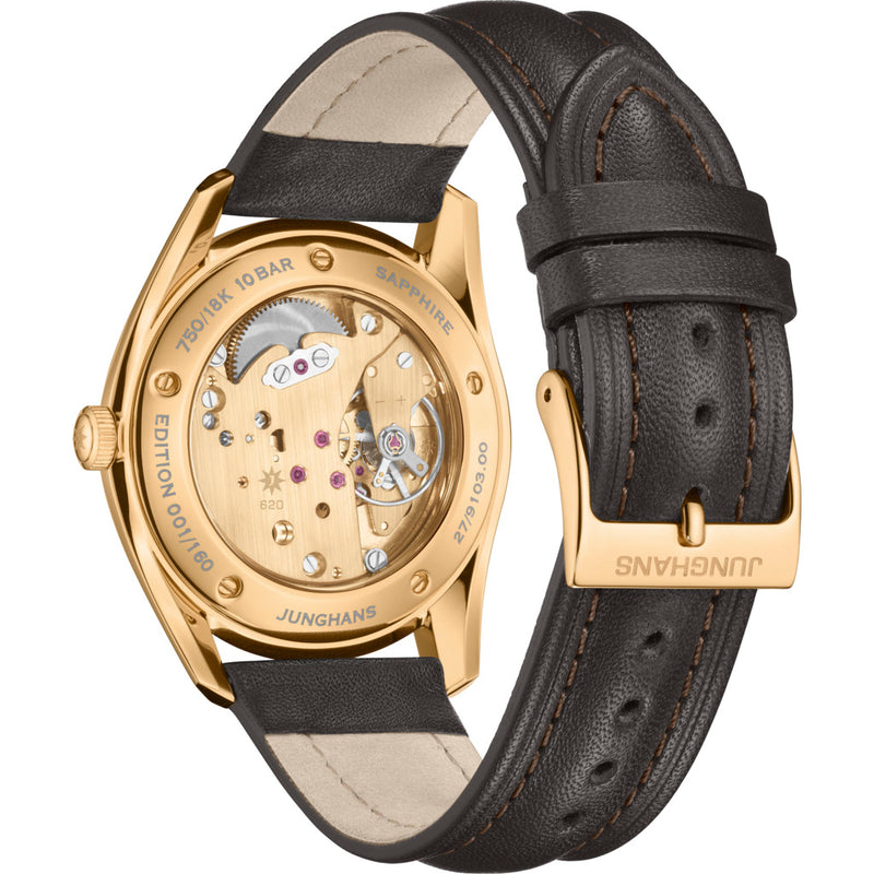 Junghans Meister Signatur Handaufzug Edition 160 Watch | Yellow 18k Gold 027/9103.00