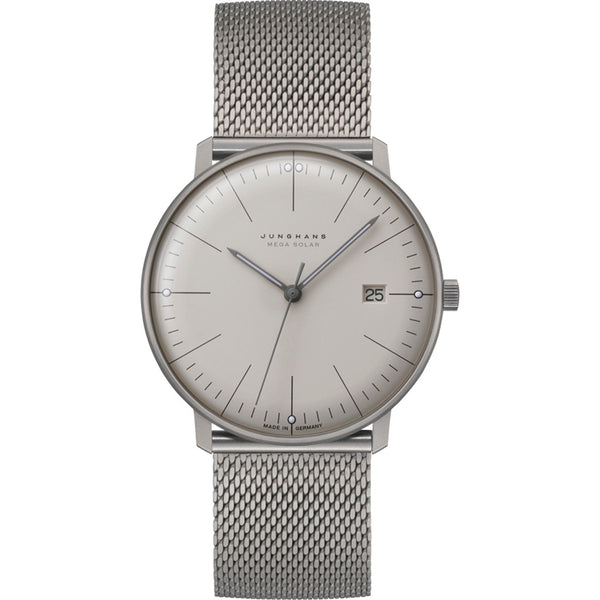 Junghans Max Bill Mega Solar Watch | Stainless Steel Strap 059/2022.46