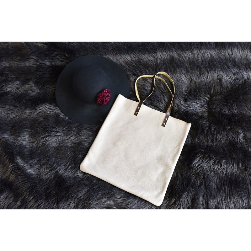 Kiko Leather Classy Leather Tote | Biege-729-7