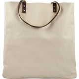 Kiko Leather Classy Leather Tote Bag | Beige