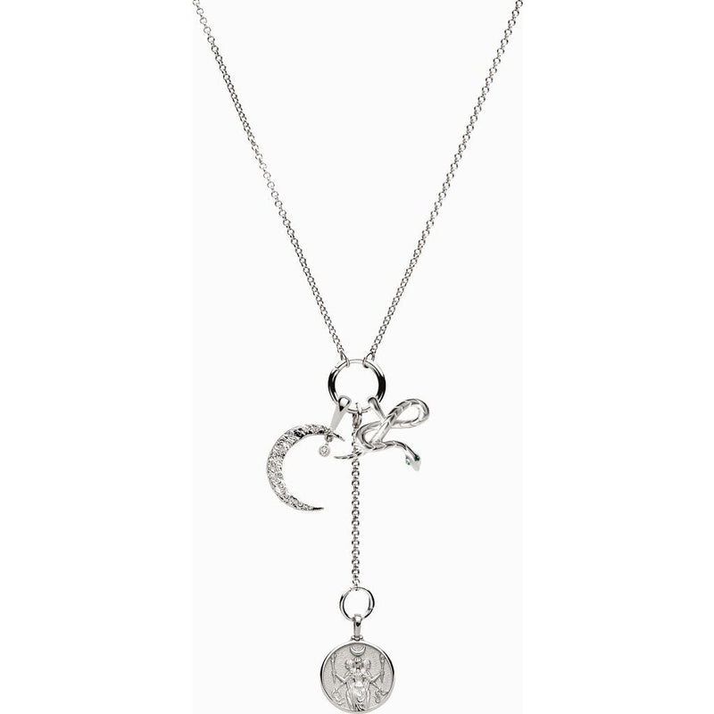 Awe Inspired Mini Hecate Collector Necklace Box Chain ONE SIZE | Sterling Silver