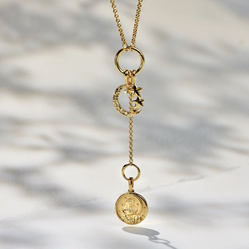 Awe Inspired Mini Selene Collector Necklace Box Chain ONE SIZE | Gold Vermeil