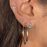 Awe Inspired Sword Stud Earring