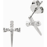 Awe Inspired Sword Stud Earring