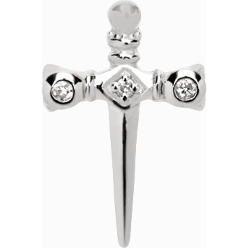 Awe Inspired Sword Stud Earring