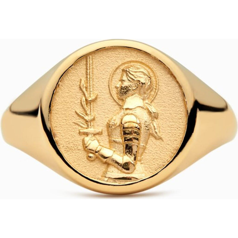 Awe Inspired Joan of Arc Signet Ring