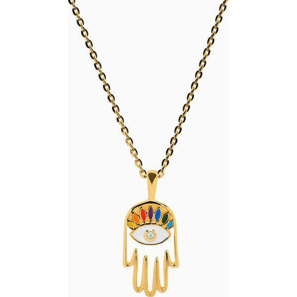 Awe Inspired Hamsa Necklace Cable Chain STANDARD 16"-18"