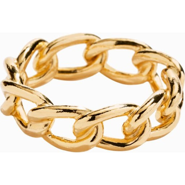 Awe Inspired Cable Chain Ring | Gold Vermeil