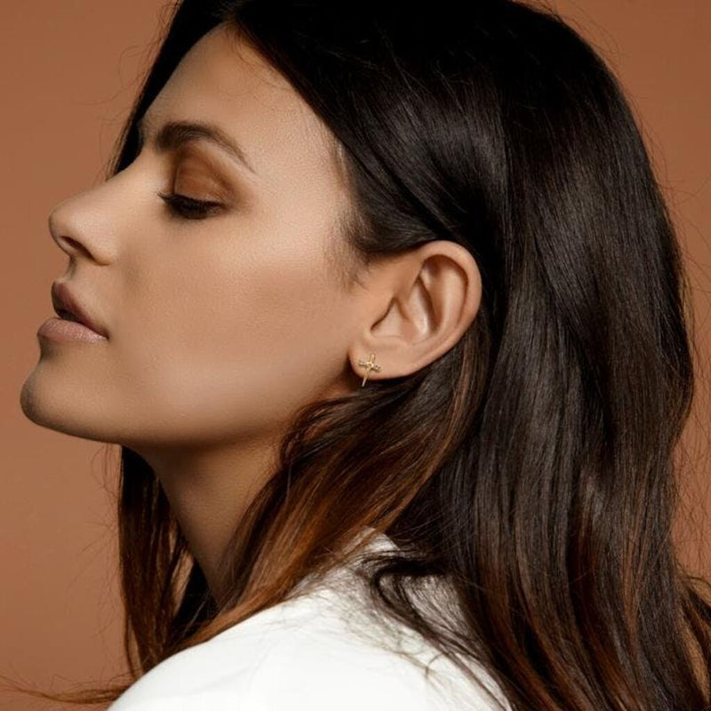 Awe Inspired Sword Stud Earring