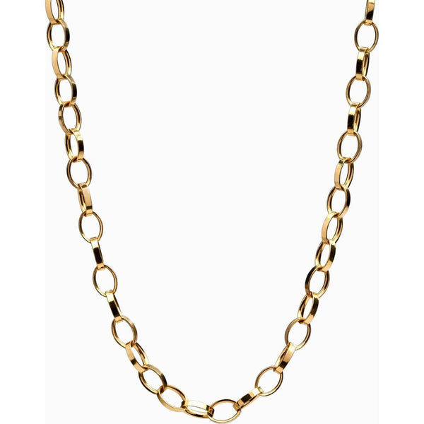 Awe Inspired Oval Cable Link Necklace STANDARD 16"-18" | Gold Vermeil