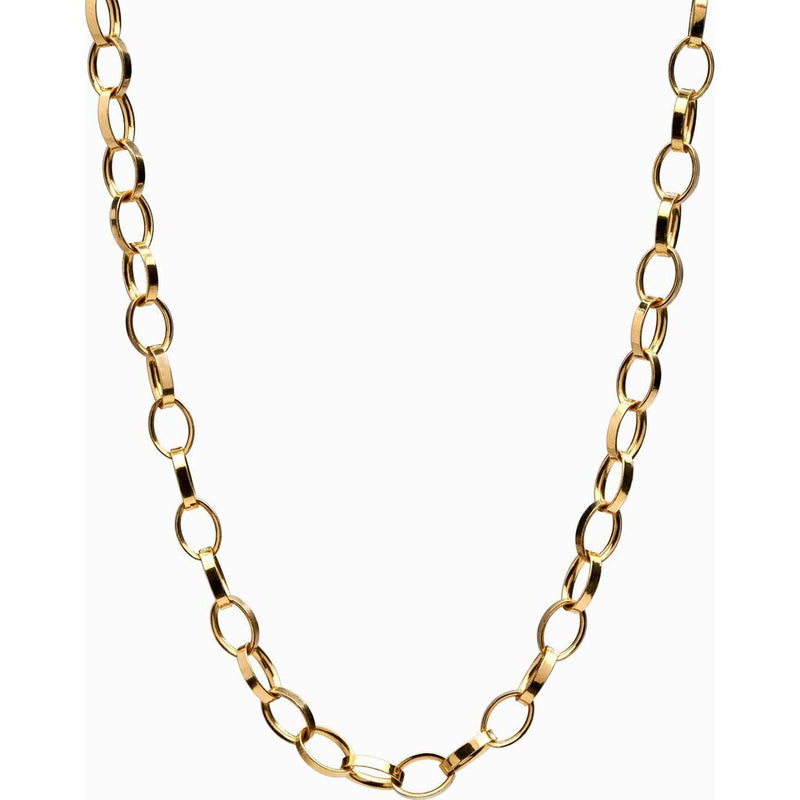 Awe Inspired Oval Cable Link Necklace STANDARD 16"-18" | Gold Vermeil