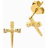 Awe Inspired Sword Stud Earring