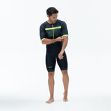 Zone3 Men's Activate Plus Revolution Short Sleeve Trisuit | Black/Green